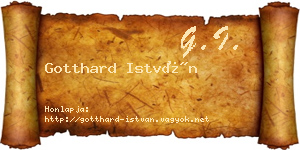 Gotthard István névjegykártya